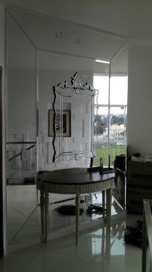 Espelho lapidado e bisot - Sorovidros - Vidra?aria em Sorocaba - Vidraceiro em Sorocaba